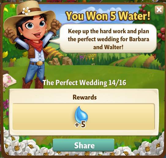 farmville 2 the perfct wedding: one ring to woo them all rewards, bonus