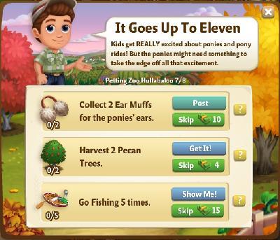farmville 2 petting zoo hullabaloo: it goes up to eleven tasks