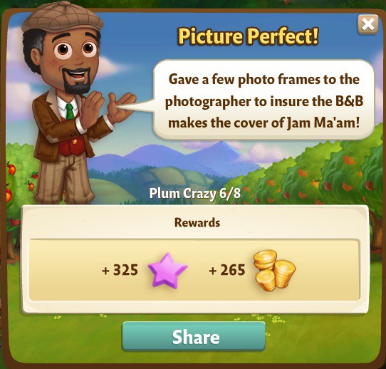 farmville 2 plum crazy: charms from farms rewards, bonus