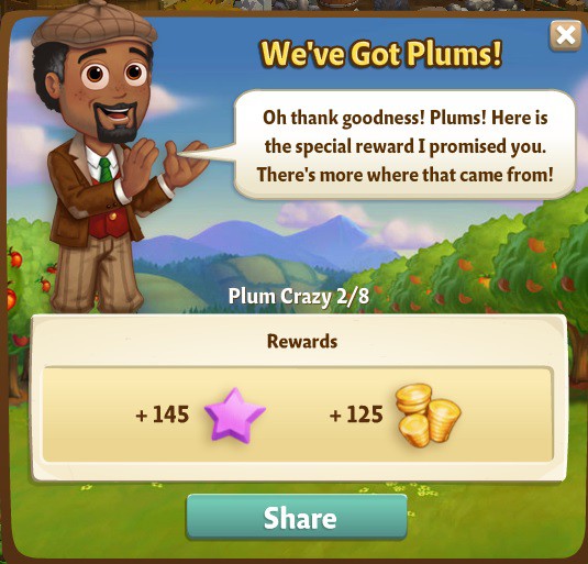 farmville 2 plum crazy: pants n plants rewards, bonus