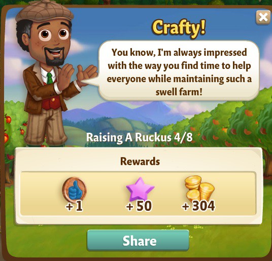 farmville 2 raising a ruckus: bath time's a ruckus rewards, bonus