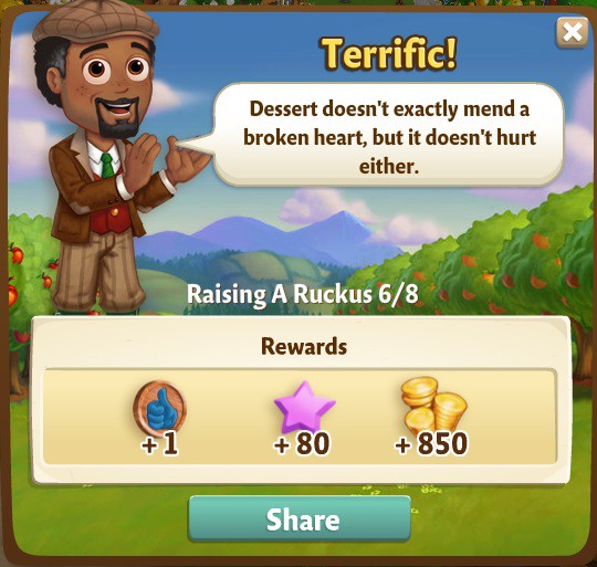 farmville 2 raising a ruckus: search goes on rewards, bonus