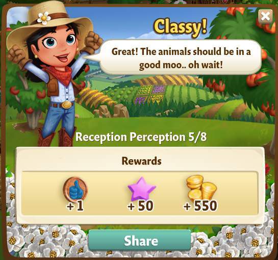 farmville 2 reception perception: happiest neigh of my life rewards, bonus