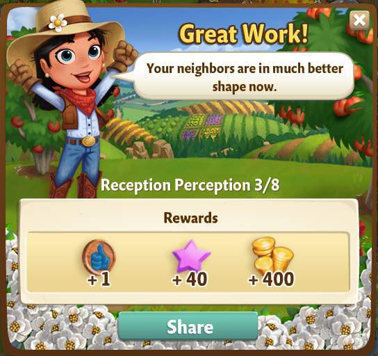 farmville 2 reception perception: helping hand rewards, bonus