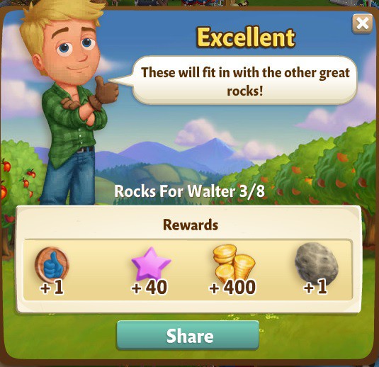 farmville 2 rocks for walter: geodes dude rewards, bonus