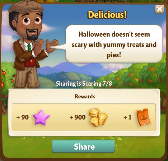 farmville 2 sharing is scaring: going batty rewards, bonus