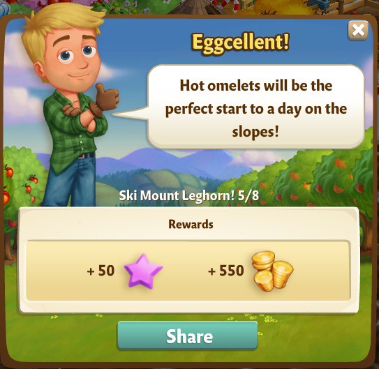 farmville 2 ski mount leghorn: eggcellent rewards, bonus