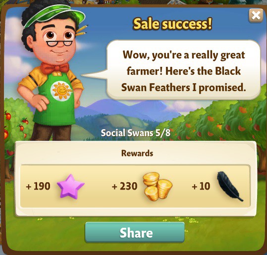 farmville 2 social swans: going for the birds rewards, bonus
