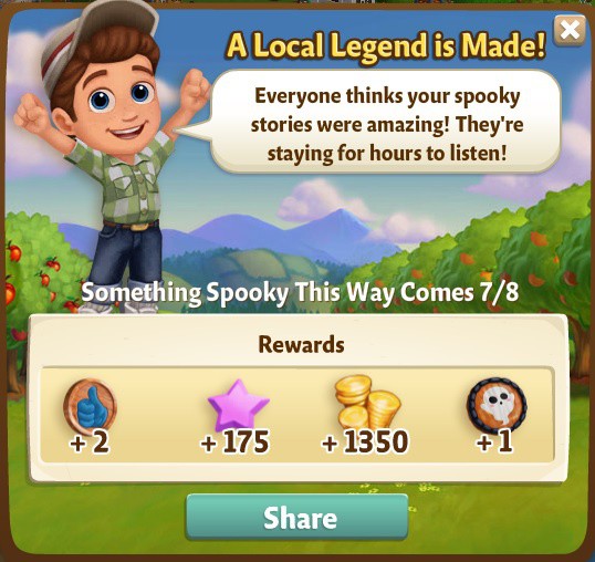 farmville 2 something spooky this way comes: roemeo and ghouliet rewards, bonus