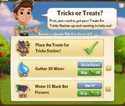 farmville 2 something spooky this way comes: tricks or treats tasks
