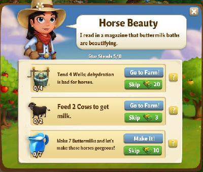 farmville 2 star steeds: horse beauty part 5 of 8 tasks