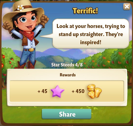 farmville 2 star steeds: picture perfect part 4 of 8 rewards, bonus