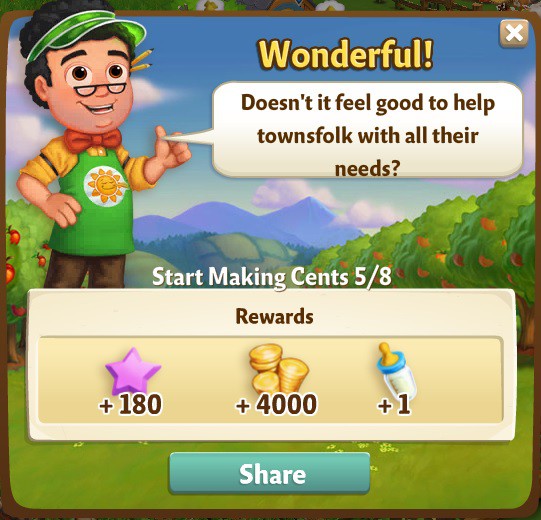 farmville 2 start making cents: always stocked rewards, bonus