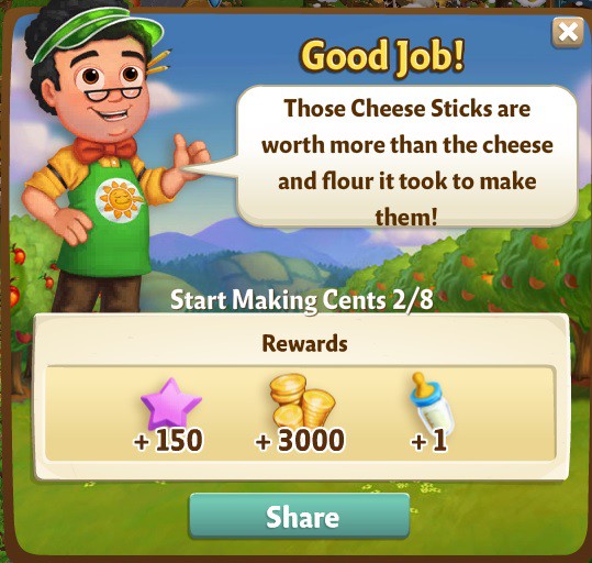 farmville 2 start making cents: cost of crafting rewards, bonus