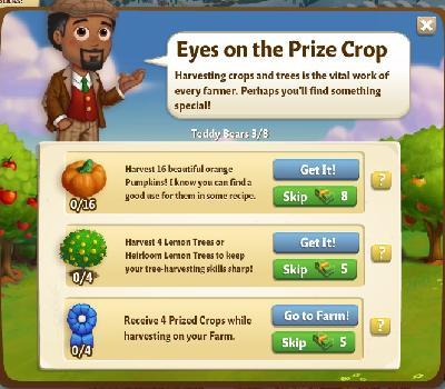 farmville 2 teddy bears: eyes on the prize crop tasks