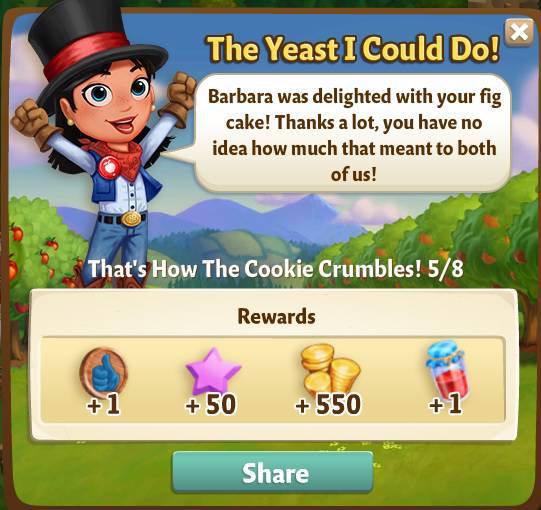 farmville 2 thats how the cookie crumbles: sticy situation rewards, bonus