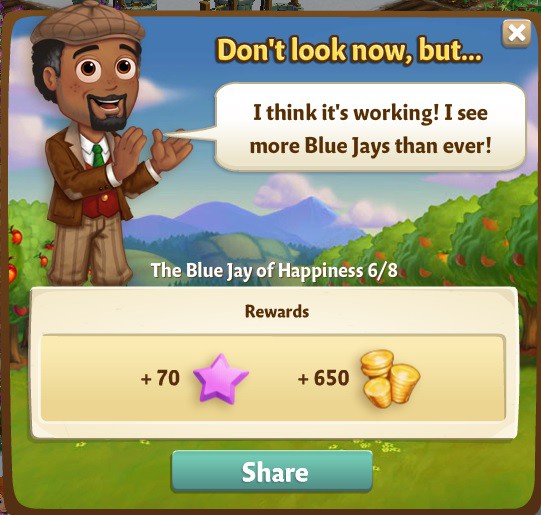 farmville 2 the blue jay of happiness: fly casual rewards, bonus