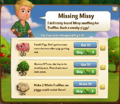 farmville 2 the case of the misplaced: missing missy tasks