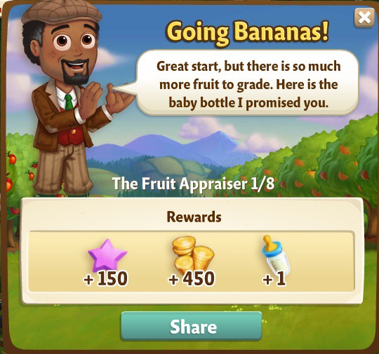 farmville 2 the fruit appraiser: fruit a-peel rewards, bonus