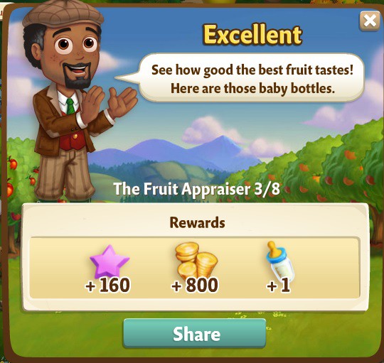 farmville 2 the fruit appraiser: fruity recipe rewards, bonus