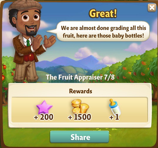 farmville 2 the fruit appraiser: stick it to em rewards, bonus