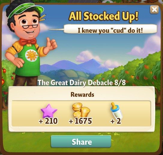 farmville 2 the great dairy debacle: dairy king rewards, bonus