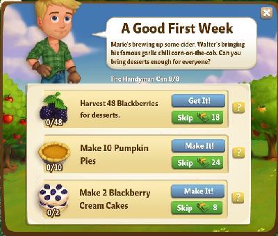 farmville 2 the handyman can: a good first week tasks