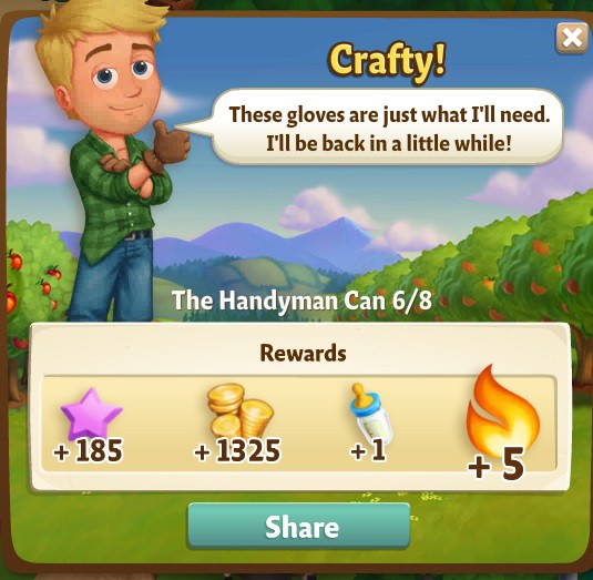 farmville 2 the handyman can: every day i'm shoveling rewards, bonus