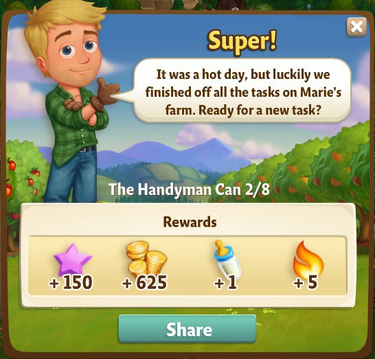 farmville 2 the handyman can: shirtless and sweaty rewards, bonus