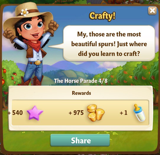 farmville 2 the horse parade: spur of the moment rewards, bonus