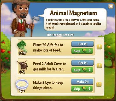 farmville 2 the need for feed: animal magnetism tasks