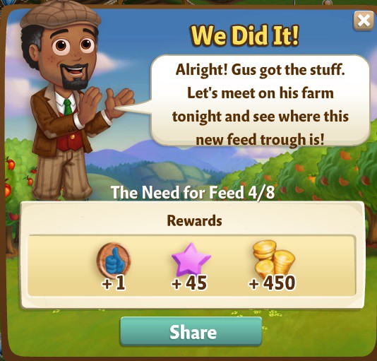 farmville 2 the need for feed: sneak off to the feed trough rewards, bonus