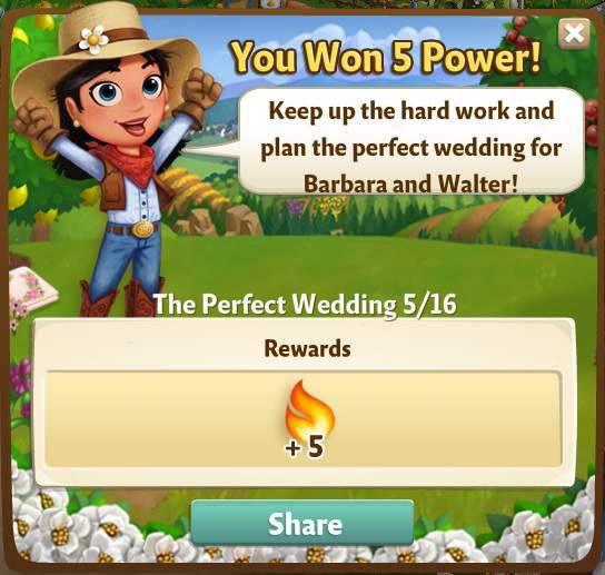 farmville 2 the perfect wedding: prepping the pages rewards, bonus
