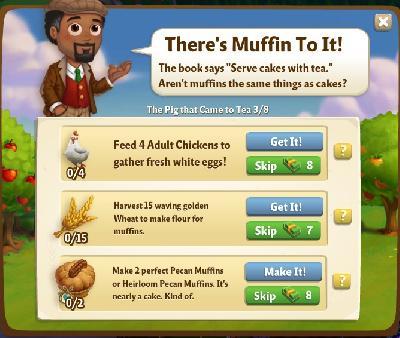 farmville 2 the pig that came to tea: there's muffin to it tasks