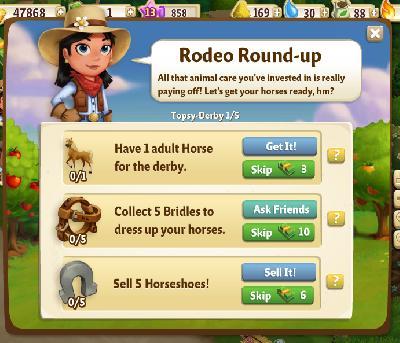 farmville 2 topsy-derby: rodeo round-up tasks