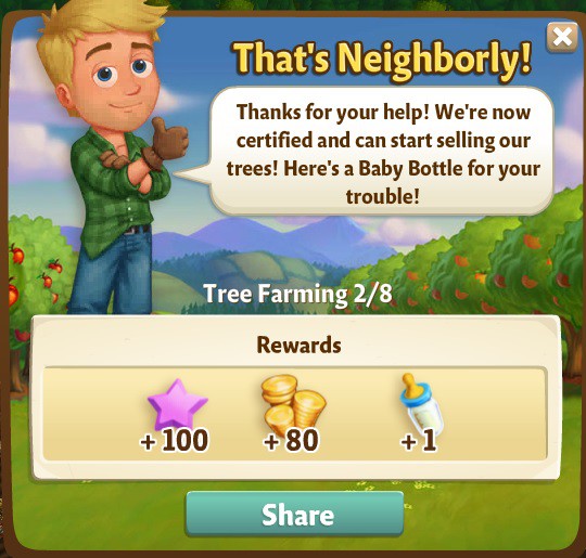 farmville 2 tree farming: certifications rewards, bonus