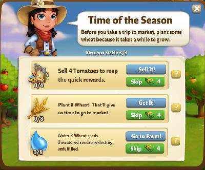 farmville 2 virtuous sickle: time of the season tasks