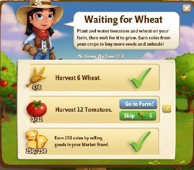 farmville 2 waiting for wheat tasks