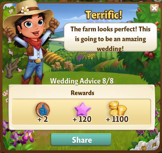 farmville 2 wedding advice: host boast rewards, bonus