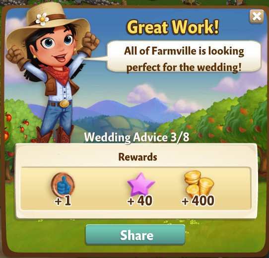 farmville 2 wedding advice: neighborly love rewards, bonus