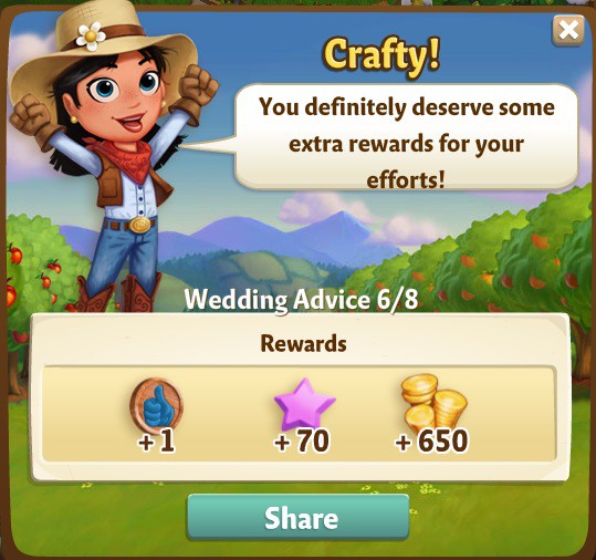 farmville 2 wedding advice: special day rewards, bonus