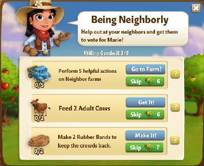 farmville 2 willing goodwill: being neighborly tasks