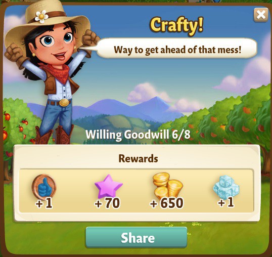 farmville 2 willing goodwill: clean politics rewards, bonus