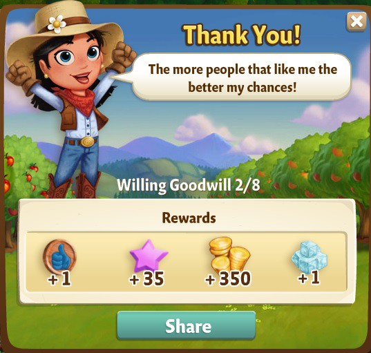 farmville 2 willing goodwill: don't be cheesy rewards, bonus