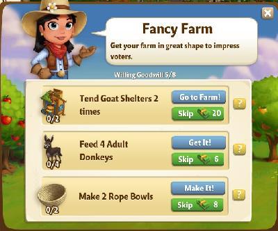 farmville 2 willing goodwill: fancy farm tasks