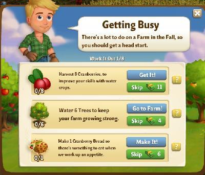 farmville 2 work it out: getting busy tasks