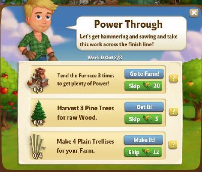 farmville 2 work it out: power through tasks