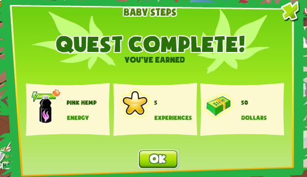 hemp tycoon baby steps rewards, bonus