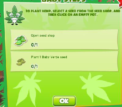 hemp tycoon baby steps tasks