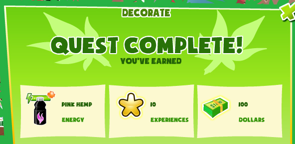 hemp tycoon decorate rewards, bonus